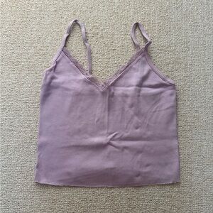 Brandy Melville Mauve Lace Cami Top